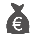 Geldsack mit Euro - P-Konto auf Guthabenbasis